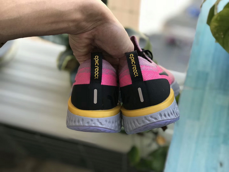 Super max Nike Epic React Flyknit Pink(98% Authentic quality)